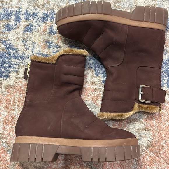 NEW Free People Fable Faux Fur Boots Size 37 - Picture 2 of 2